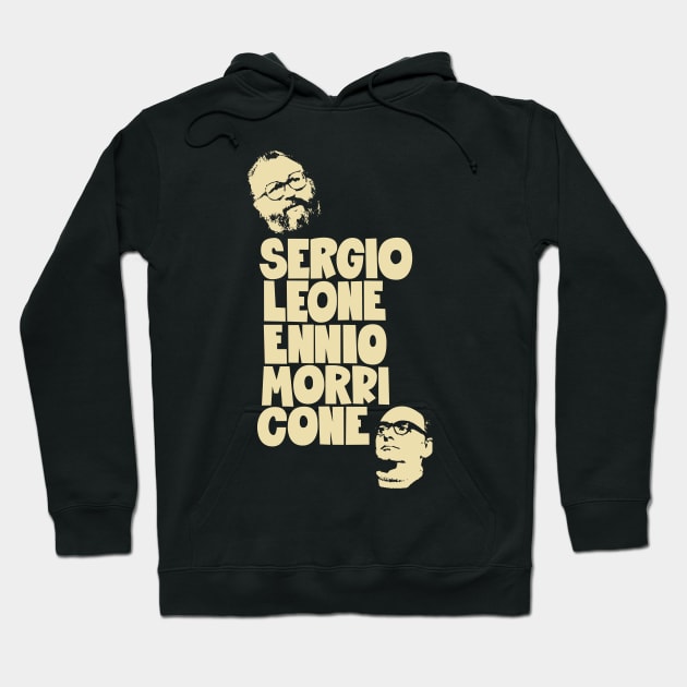 Sergio Leone and Enio Morricone - Italo Western Hoodie by Boogosh